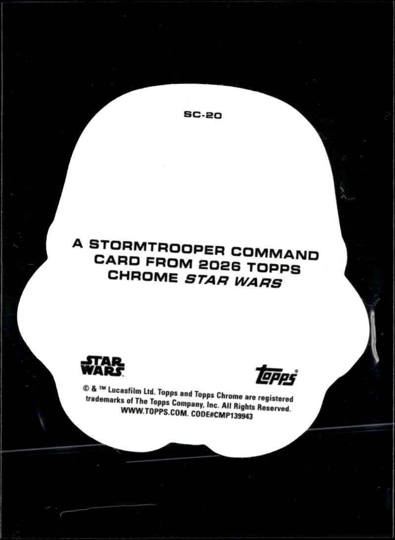 2026 Topps Chrome Star Wars Stormtrooper Insert Die-Cut #SC-20