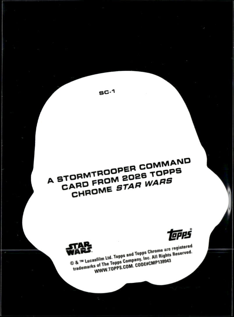 2026 Topps Chrome Star Wars Stormtrooper Die-Cut #SC-1