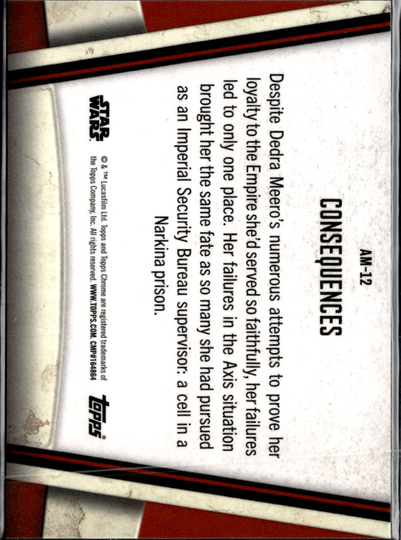 Consequences 2026 Topps Chrome Star Wars Andor Denise Gough 31/99 #AM-12