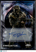 Krrsantan 2026 Topps Chrome Star Wars Logofractor Auto Autograph 33/77 #160