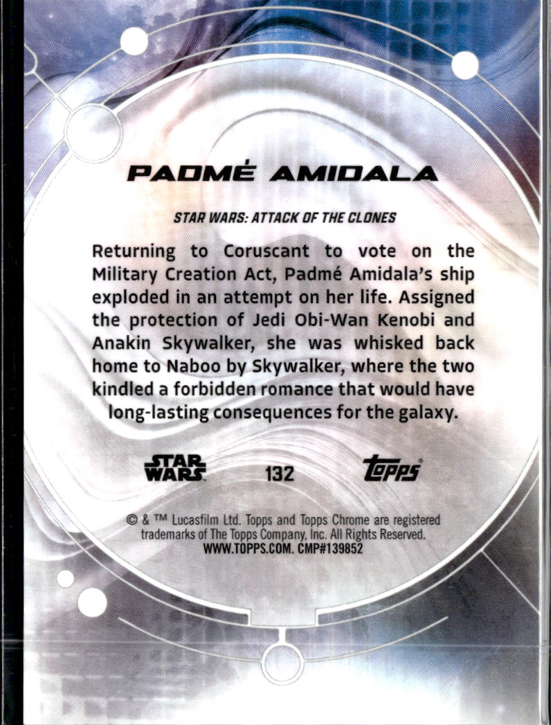 Padme Amidala 2026 Topps Star Wars Chrome Logofractor 41/77 #132