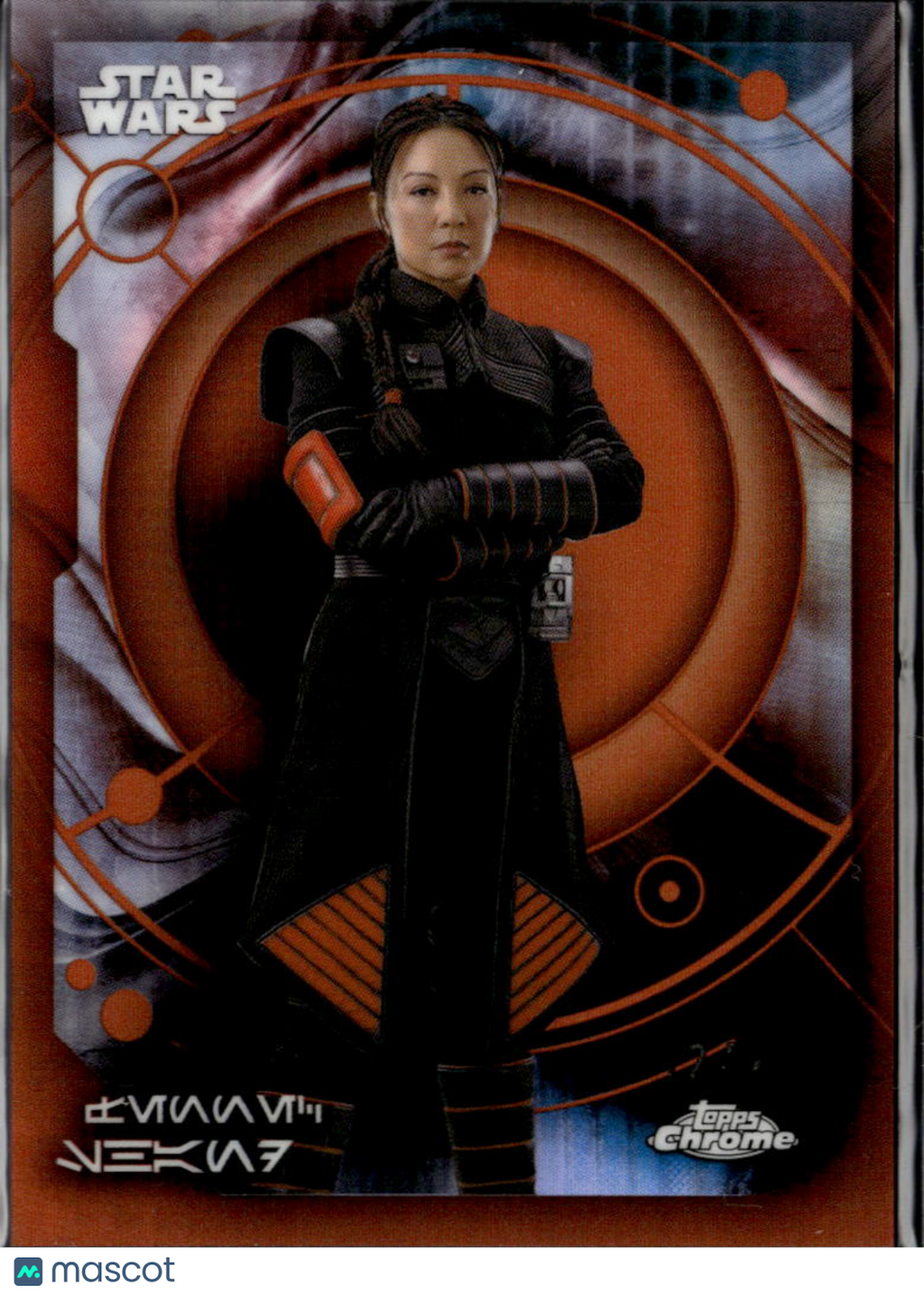Fennec Shand Topps Chrome Star Wars Orange Refractor 12/25 #AURE-179
