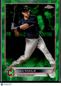 Luke Maile 2022 Topps Chrome Sapphire Green /75 Cleveland Guardians