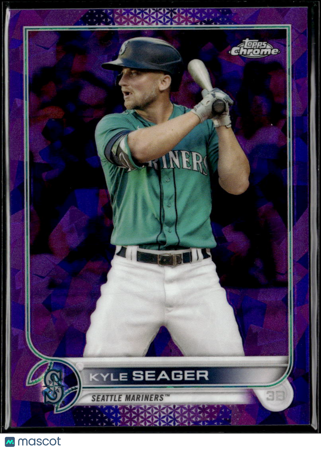 Kyle Seager 2022 Topps Chrome Sapphire Edition Purple Seattle Mariners