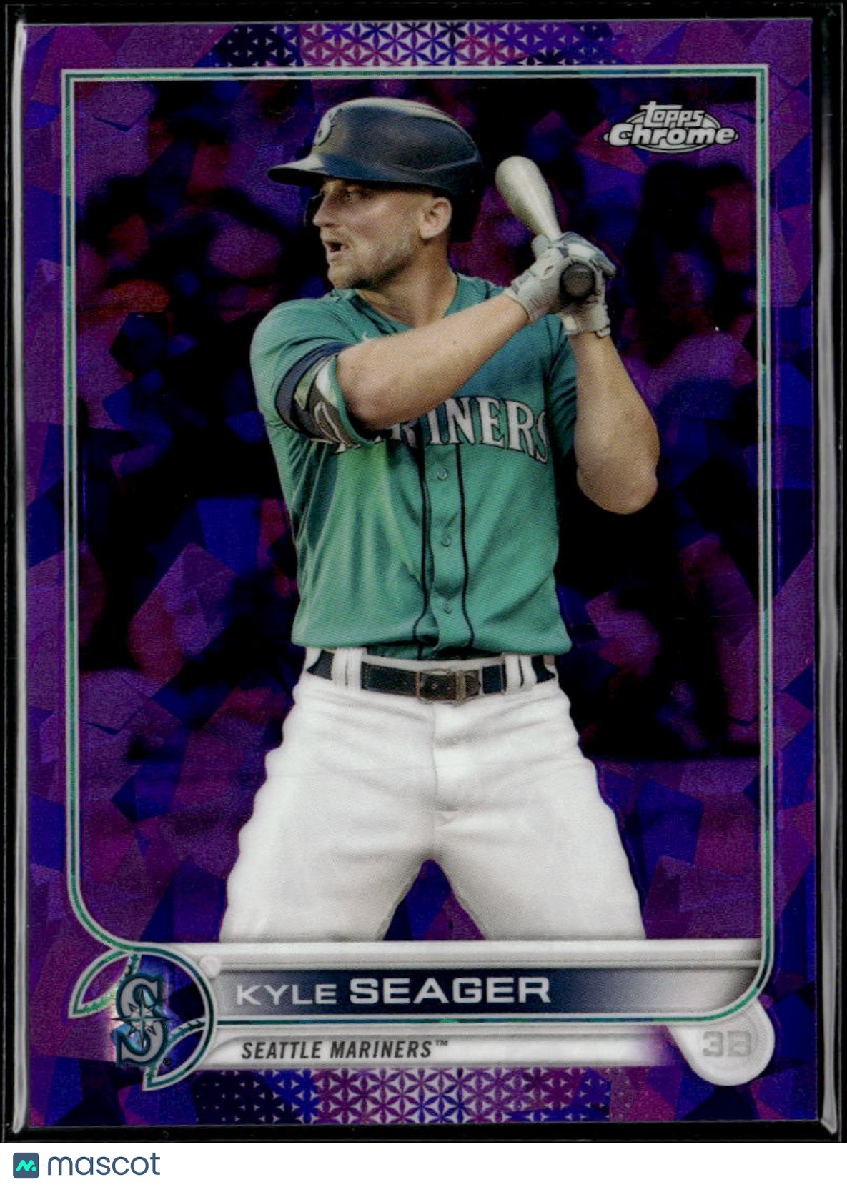Kyle Seager 2022 Topps Chrome Sapphire Edition Purple Seattle Mariners