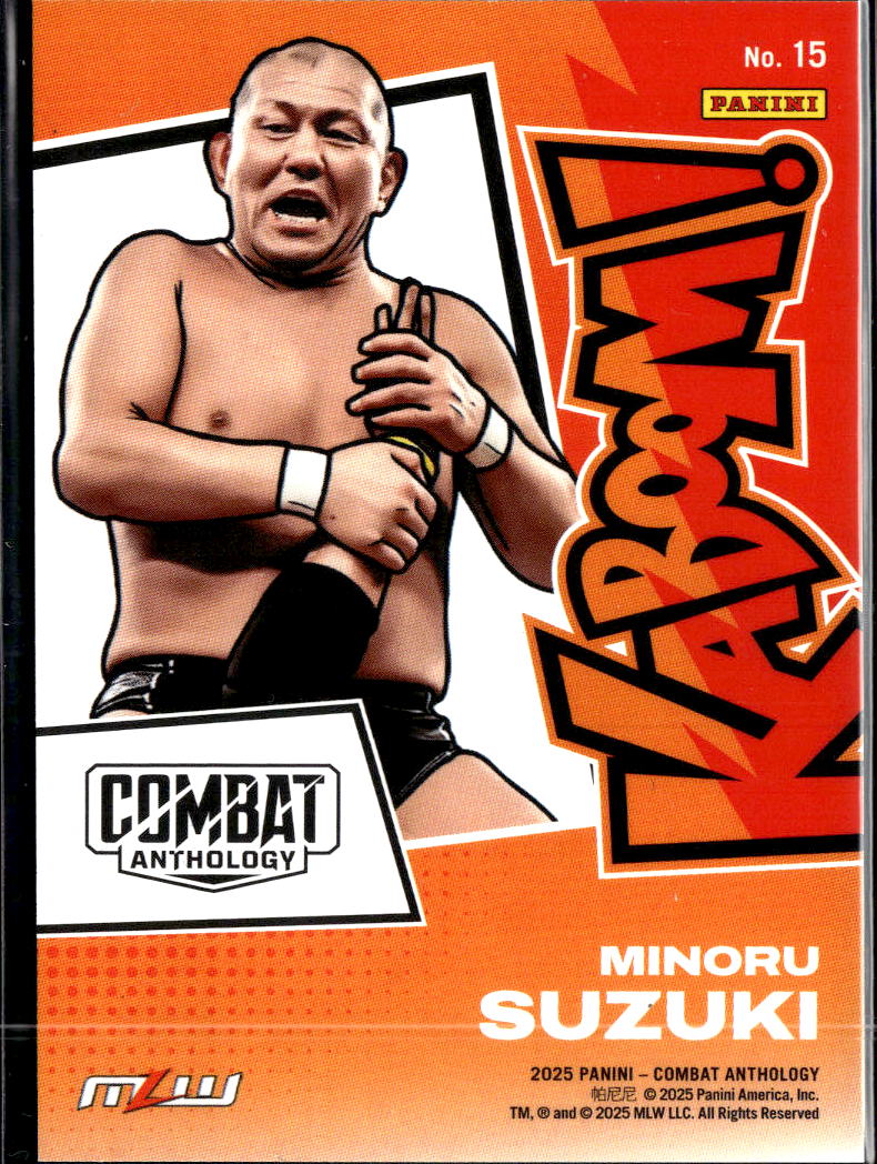 Minoru Suzuki 2025 Combat Anthology KABOOM CASE HIT