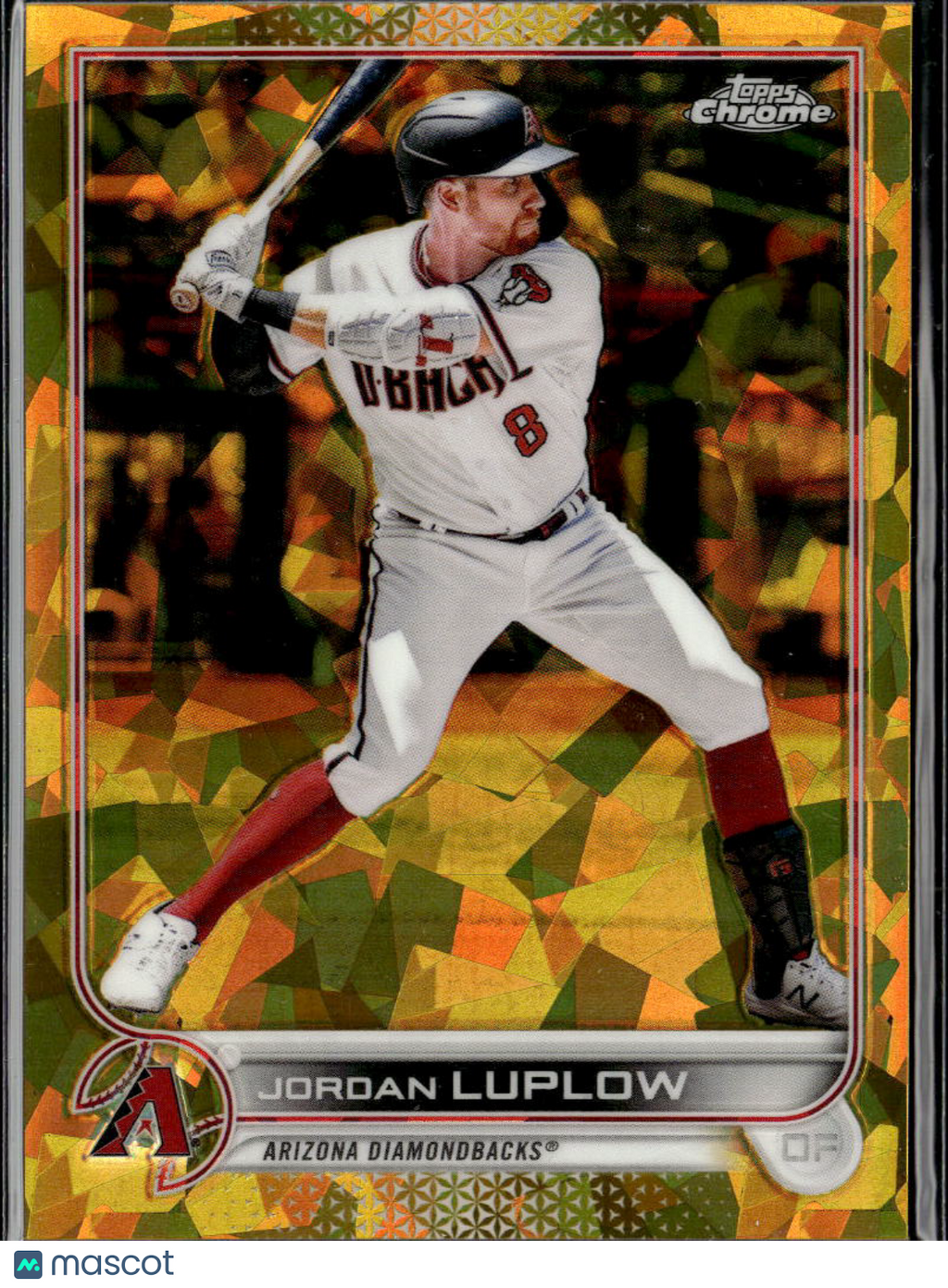 Jordan Luplow 2022 Topps Chrome Sapphire Gold 8/50 Arizona Diamondbacks