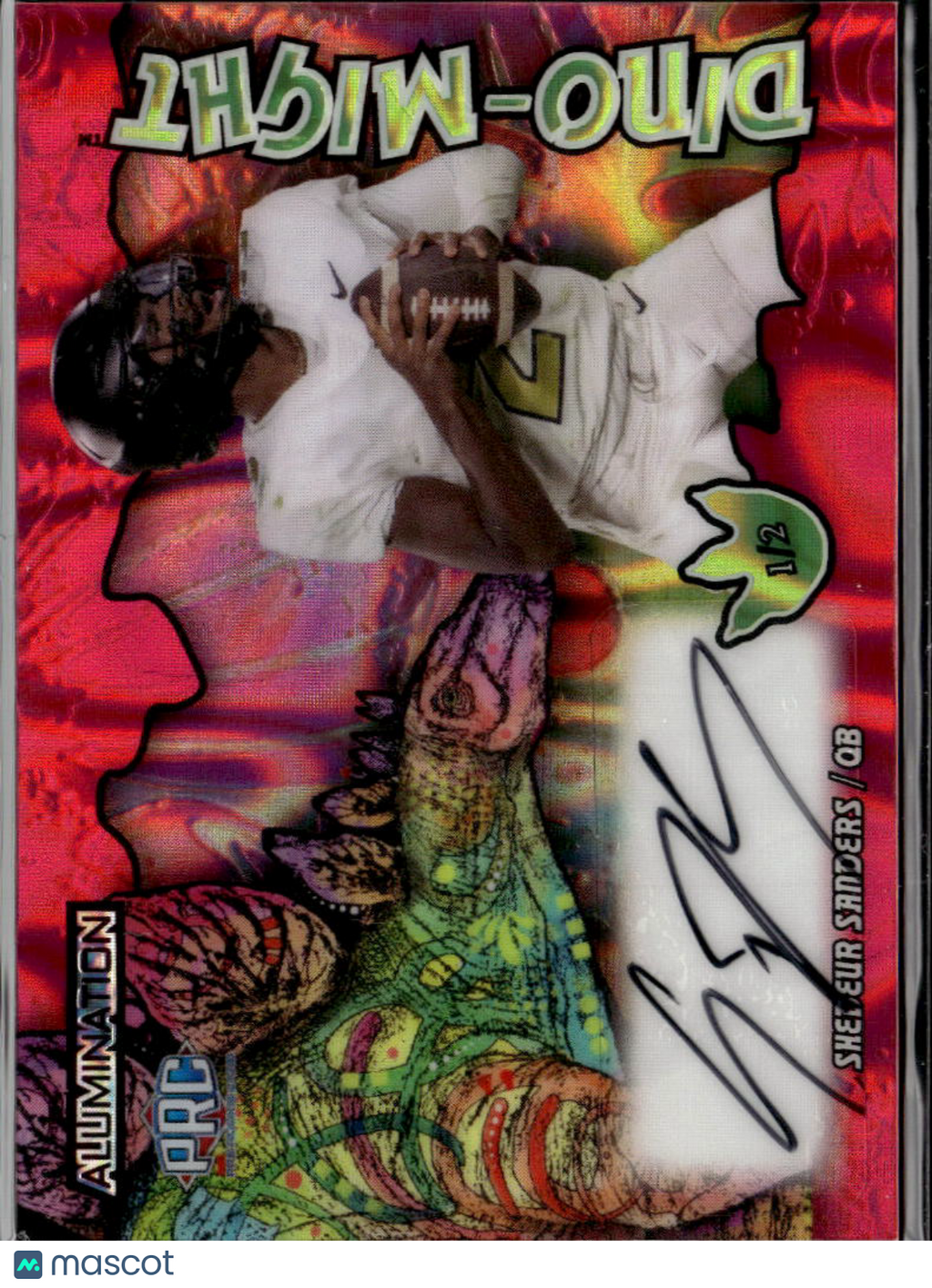 Shedeur Sanders 2023 Wild Card Dino-Might Auto Autograph RC Colorado 1/2