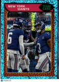 Jaxson Dart 2026 Topps Heritage Blue Sparkle #374 New York Giants