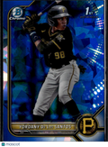 Yordany De Los Santos 2022 Bowman Chrome Sapphire 1st Pittsburgh Pirates