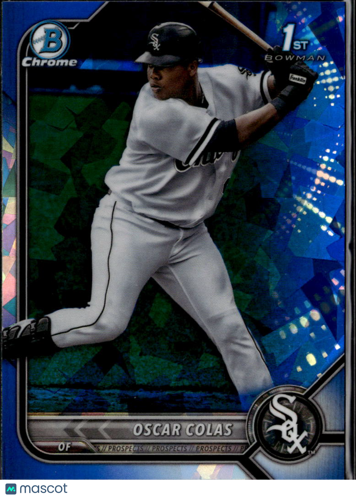 Oscar Colas 2022 Bowman Chrome Sapphire 1st Chicago White Sox