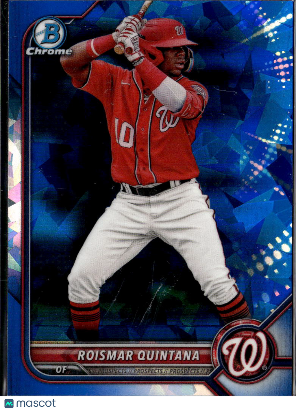 Roismar Quintana 2022 Bowman Chrome Sapphire Washington Nationals