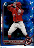 Roismar Quintana 2022 Bowman Chrome Sapphire Washington Nationals