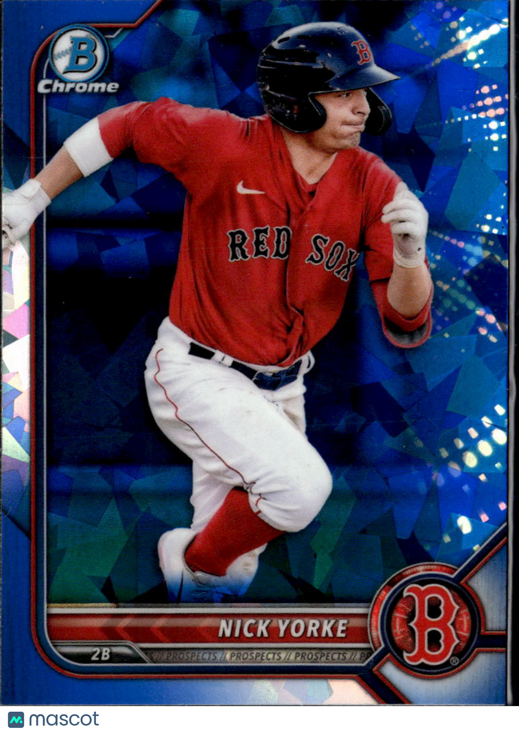 Nick Yorke 2022 Bowman Chrome Sapphire Boston Red Sox