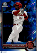 Jordan Walker 2022 Bowman Chrome Sapphire St. Louis Cardinals