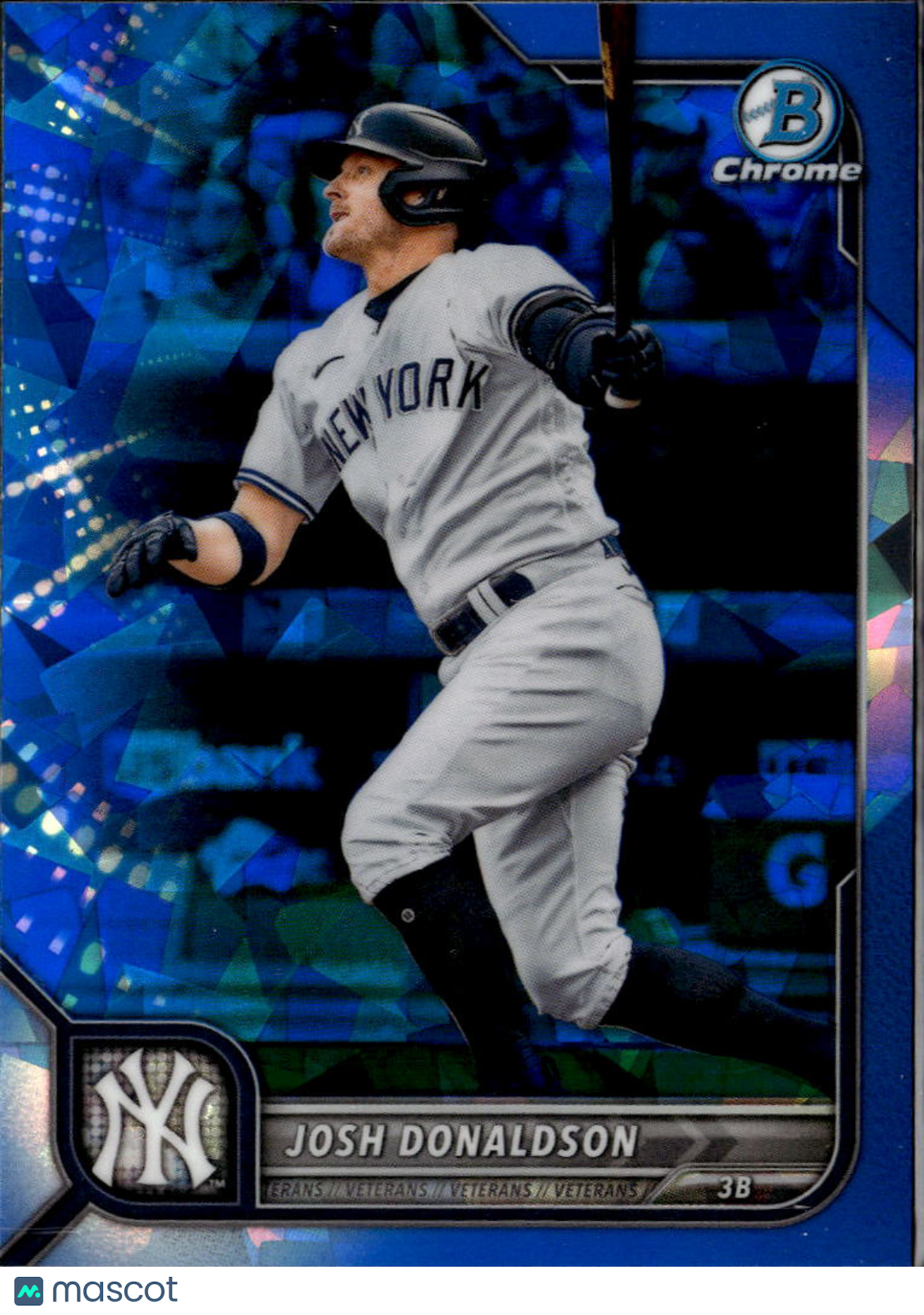 Josh Donaldson 2022 Bowman Chrome Sapphire  Refractor New York Yankees
