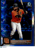 Brandon Crawford 2022 Bowman Chrome Sapphire San Francisco Giants