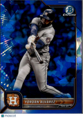 Yordan Alvarez 2022 Bowman Chrome Blue Sapphire Refractor Houston Astros