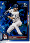 Trea Turner 2022 Bowman Chrome Sapphire Los Angeles Dodgers
