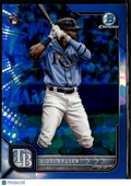 Vidal Brujan 2022 Bowman Chrome Blue Sapphire Refractor Tampa Bay Rays