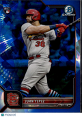 Juan Yepez 2022 Bowman Chrome Sapphire Rookie RC St. Louis Cardinals
