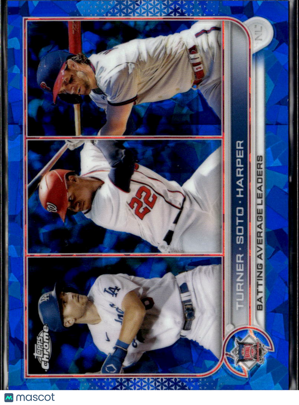 Bryce Harper Trea Turner Juan Soto 2022 Topps Chrome Sapphire #147