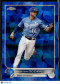 Hunter Dozier 2019 Topps Chrome Sapphire Kansas City Royals