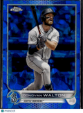 Donovan Walton 2022 Topps Chrome Sapphire Edition Update Series Seattle Mariners