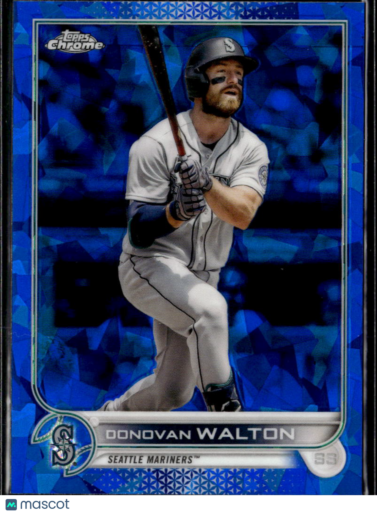 Donovan Walton 2022 Topps Chrome Sapphire Edition Update Series Seattle Mariners