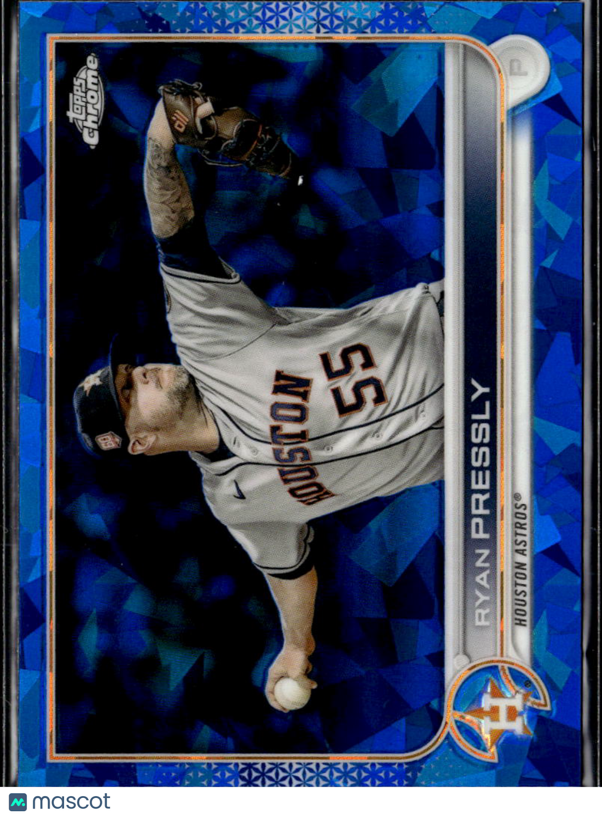 Ryan Pressly 2022 Topps Chrome Sapphire Edition Update Series Houston Astros