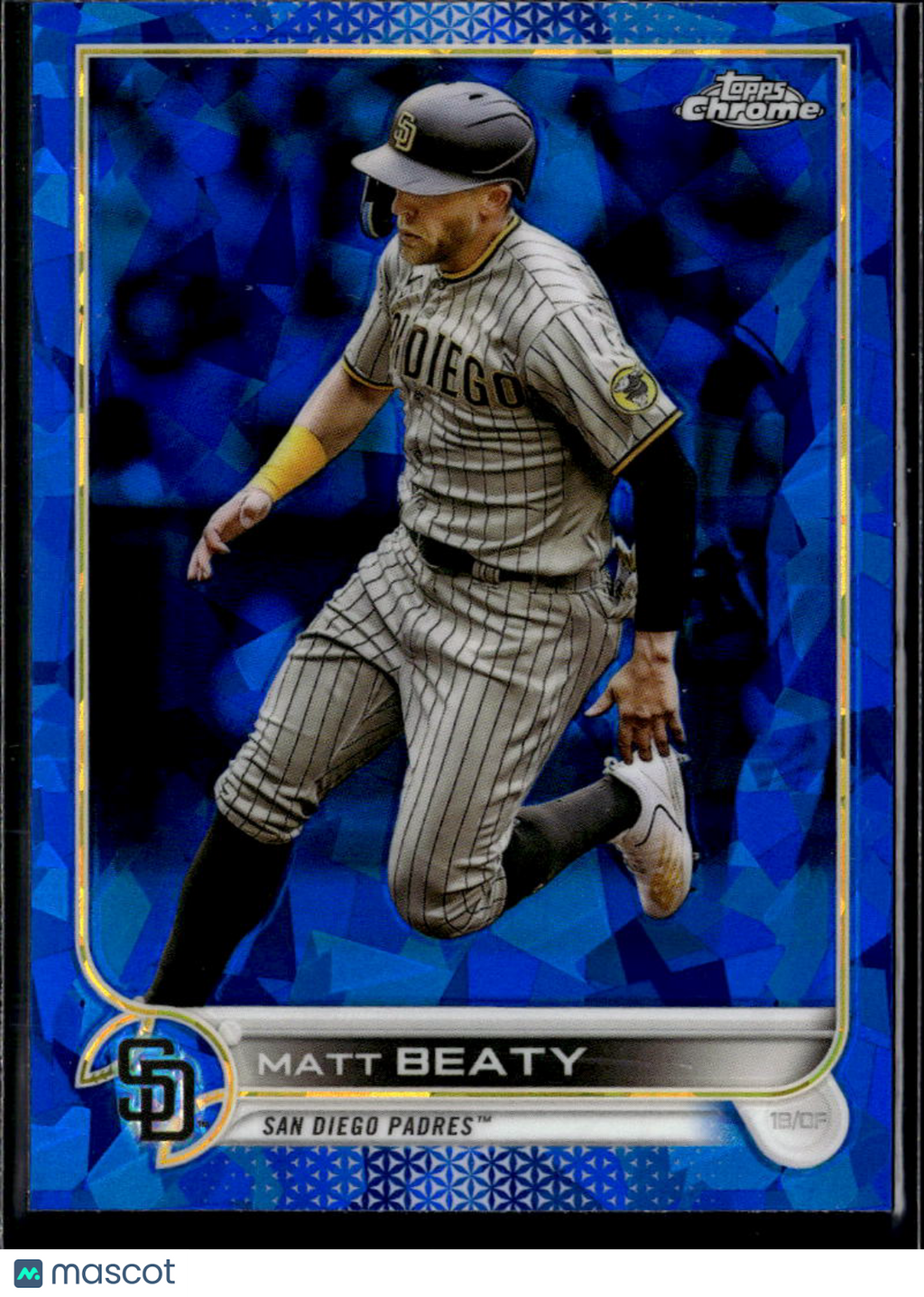 Matt Beaty 2022 Topps Chrome Update Sapphire Edition San Diego Padres