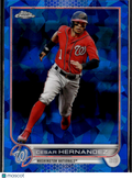 Cesar Hernandez 2022 Topps Chrome Update Sapphire Edition Washington Nationals