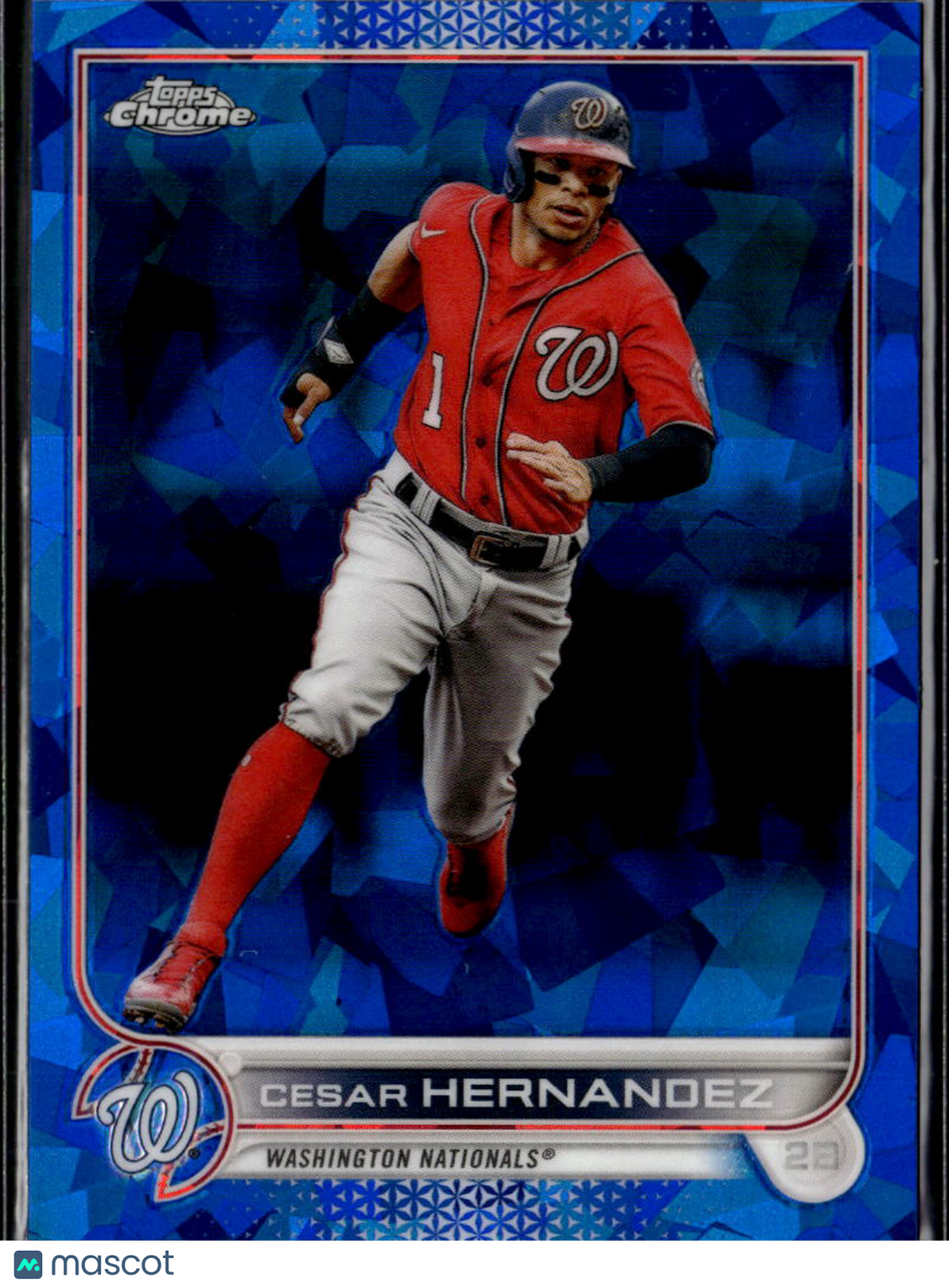 Cesar Hernandez 2022 Topps Chrome Update Sapphire Edition Washington Nationals