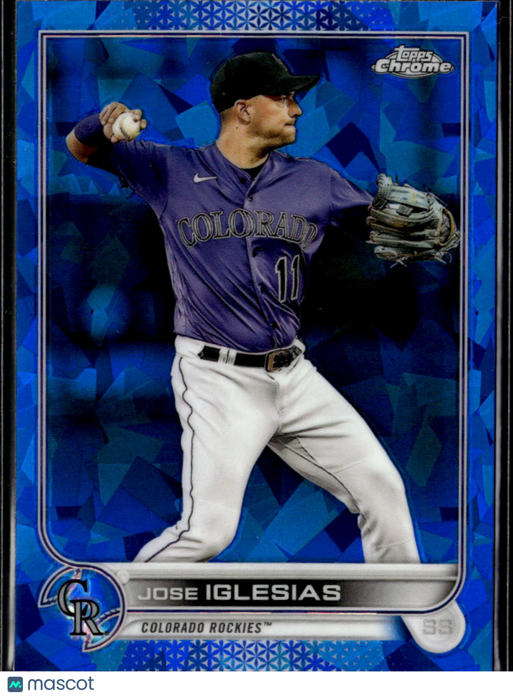 Jose Iglesias 2022 Topps Chrome Sapphire Edition Update Series Colorado Rockies
