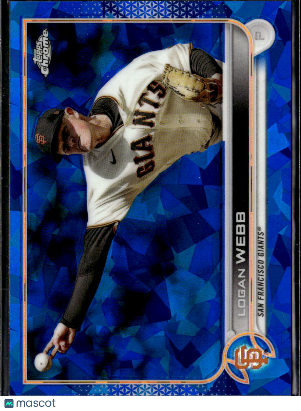 Logan Webb 2022 Topps Chrome Sapphire Edition Update Series San Francisco Giants