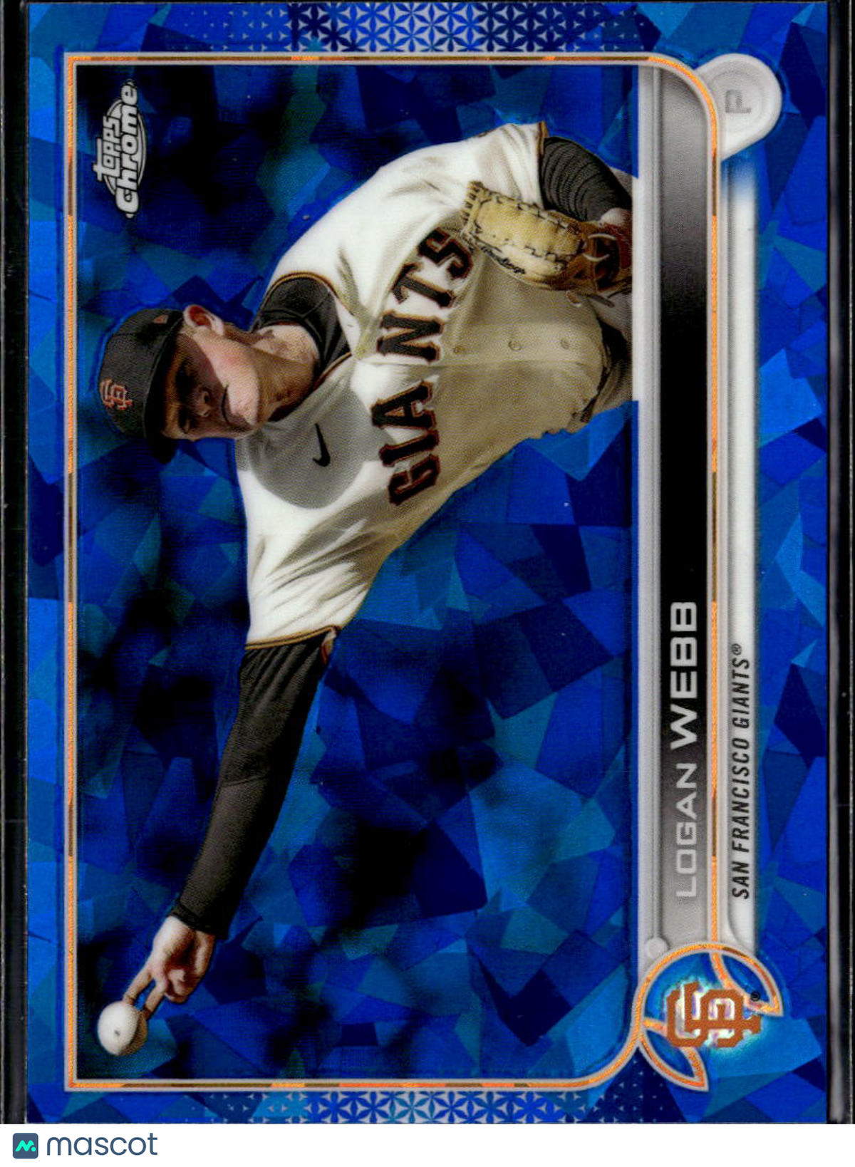 Logan Webb 2022 Topps Chrome Sapphire Edition Update Series San Francisco Giants