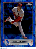 Steven Matz 2022 Topps Chrome Sapphire Update Series St. Louis Cardinals