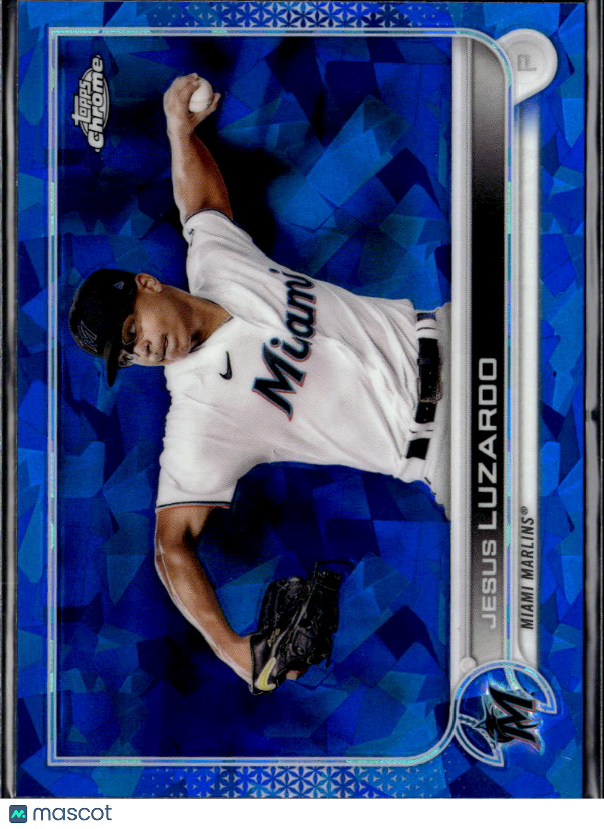 Jesus Luzardo 2022 Topps Chrome Sapphire Edition Miami Marlins