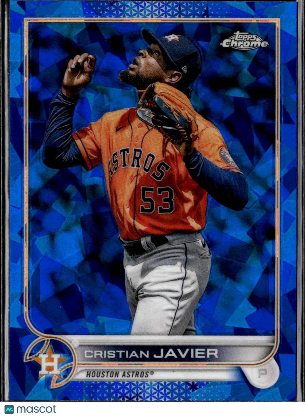 Cristian Javier 2022 Topps Chrome Sapphire Edition Houston Astros