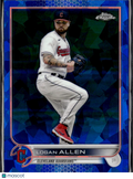 Logan Allen 2022 Topps Chrome Sapphire Edition Cleveland Guardians