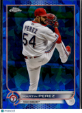 Martin Perez 2012 Topps Chrome Update Sapphire Edition Texas Rangers