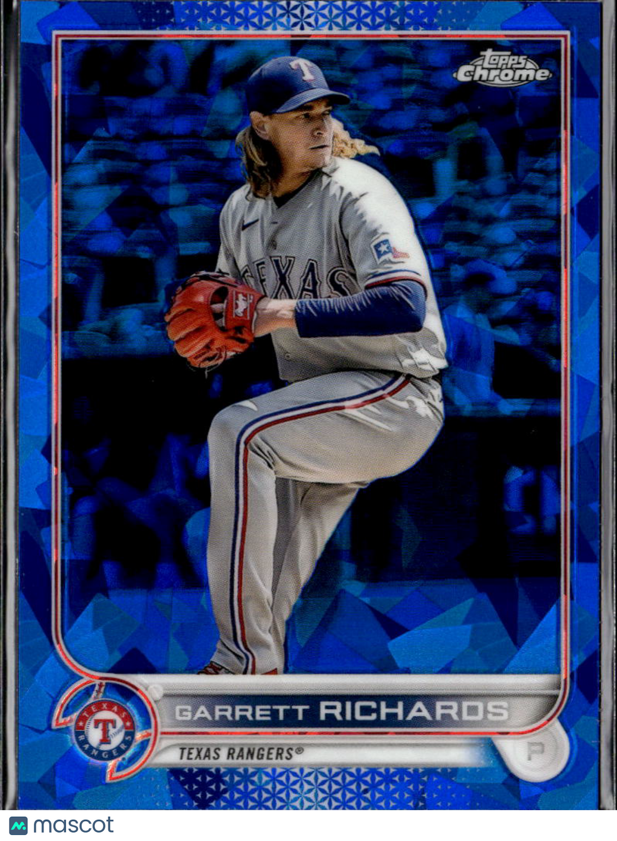 Garrett Richards 2022 Topps Chrome Sapphire Edition Update Series Texas Rangers