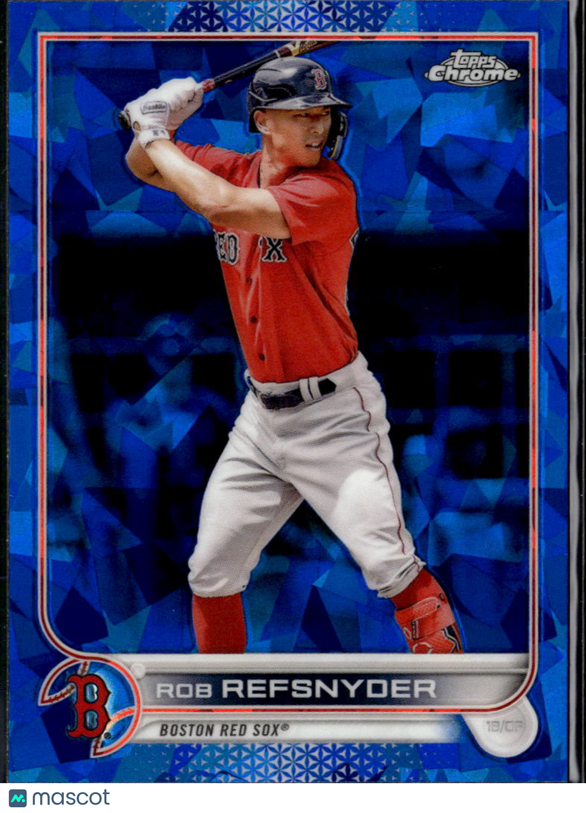 Rob Refsnyder 2022 Topps Chrome Sapphire Update Boston Red Sox