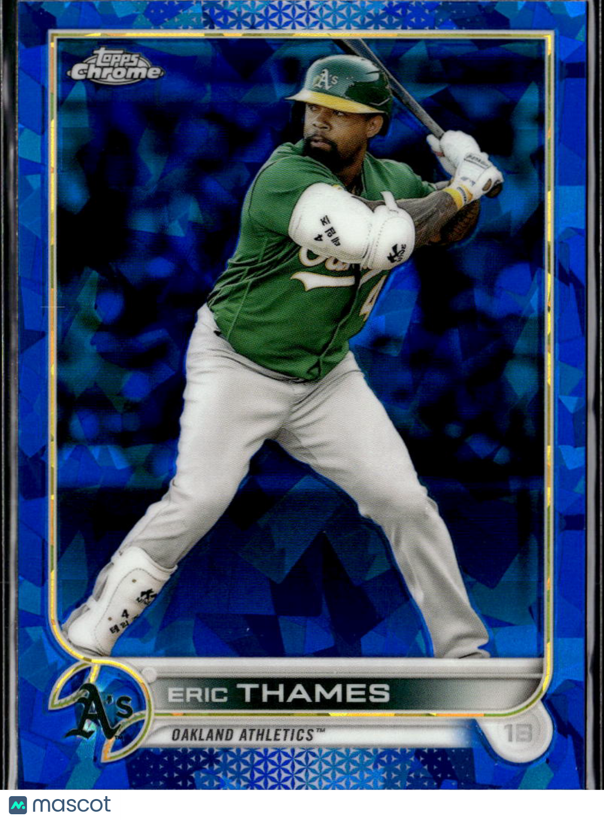 Eric Thames 2017 Topps Chrome Sapphire Edition Update Series Oakland Athletics