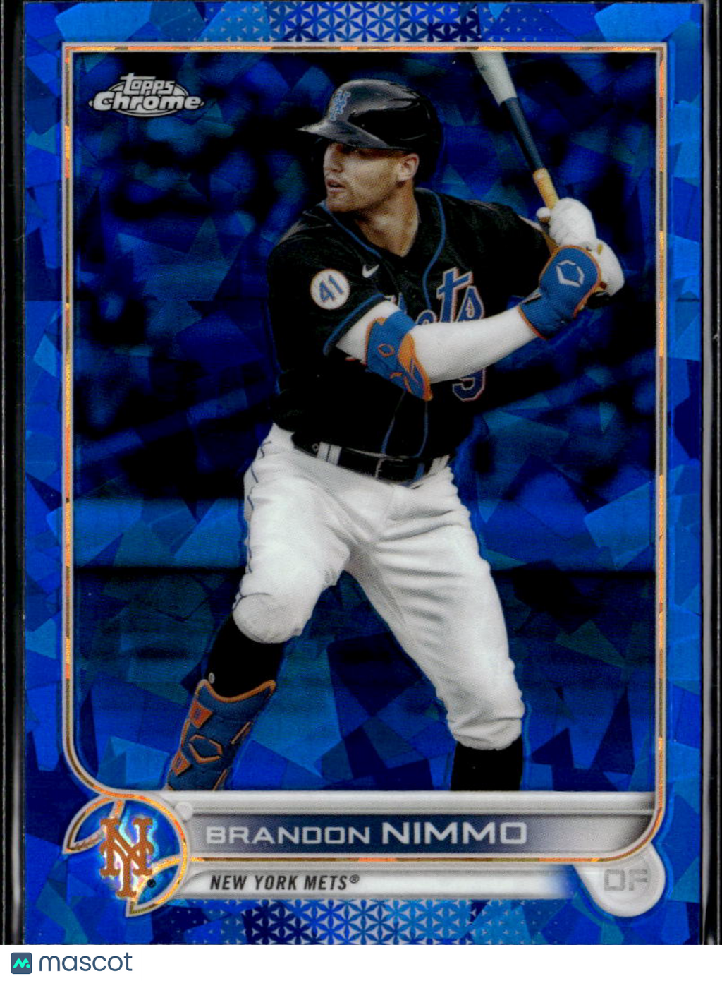 Brandon Nimmo 2022 Topps Chrome Sapphire Edition New York Mets