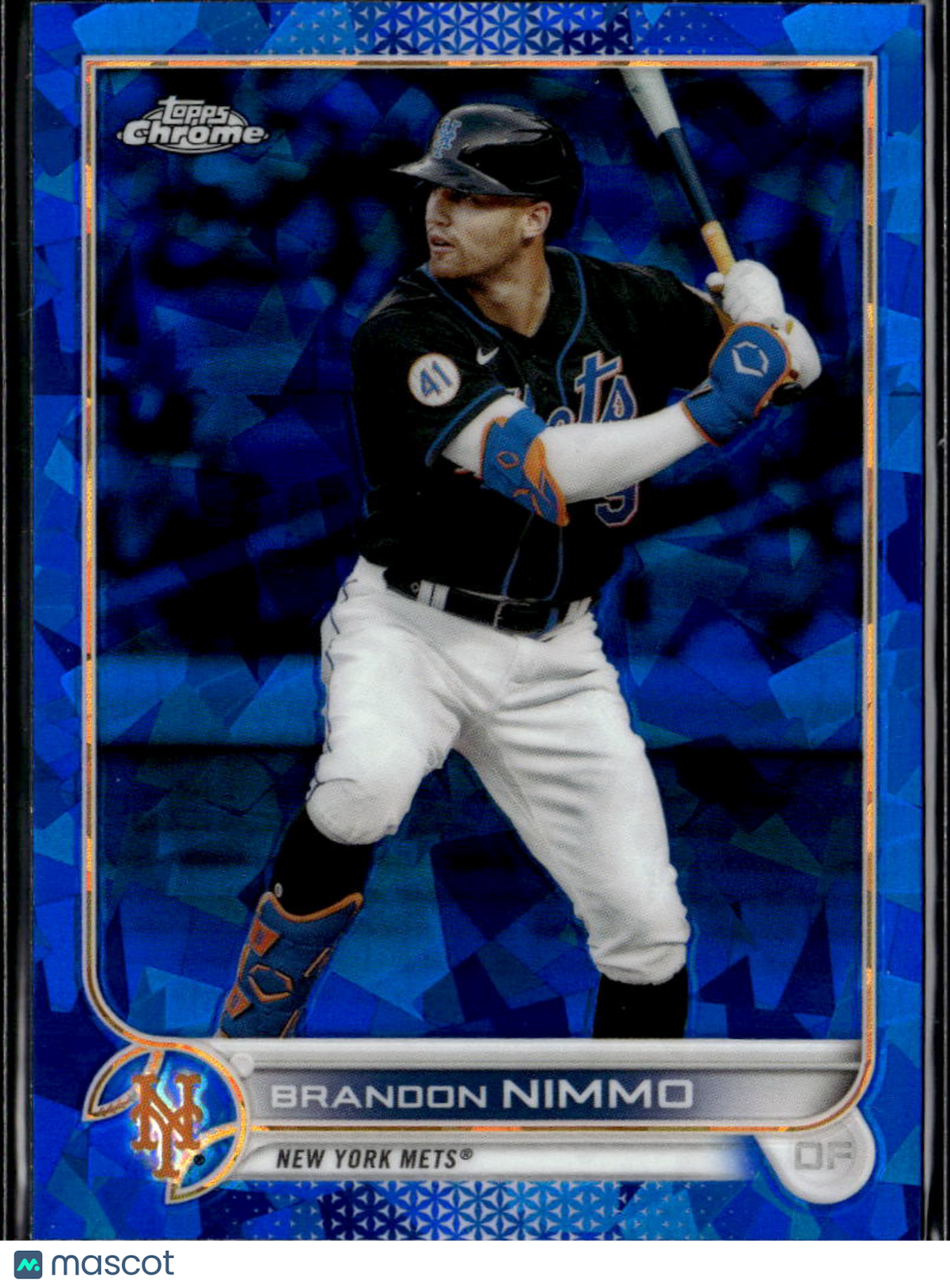 Brandon Nimmo 2022 Topps Chrome Sapphire Edition New York Mets