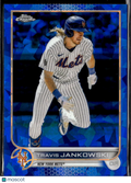 Travis Jankowski 2022 Topps Chrome Update Sapphire Edition New York Mets