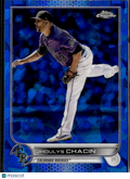 Jhoulys Chacin 2022 Topps Chrome Sapphire Edition Update Series Colorado Rockies