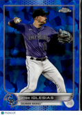 José Iglesias 2022 Topps Chrome Sapphire Update Series Colorado Rockies