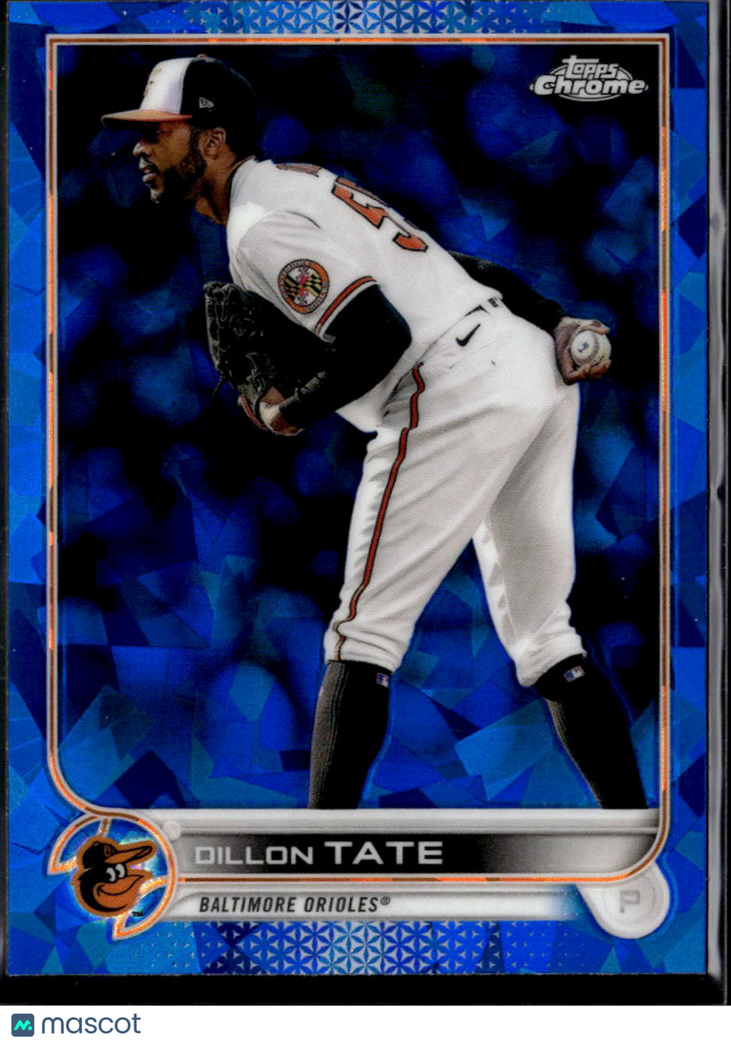 Dillon Tate 2022 Topps Chrome Update Sapphire Edition Baltimore Orioles